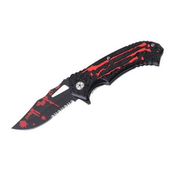 Fantasy Design  Assist Knife 4.5" Closed Red Handle